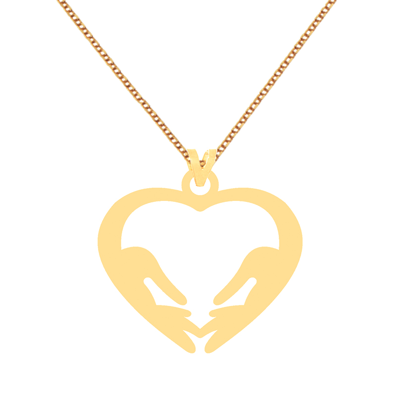 گردنبند طلا 18 عیار زنانه کرابو طرح قلب مدل Kr70705