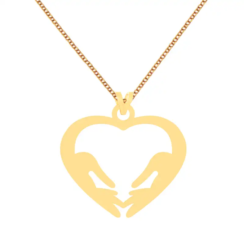 گردنبند طلا 18 عیار زنانه کرابو طرح قلب مدل Kr70705