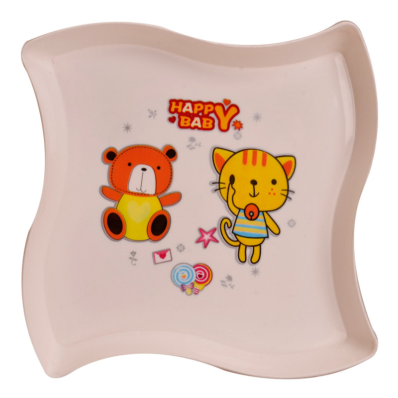 بشقاب کودک مهروز مدل M-300 طرح Happy Baby