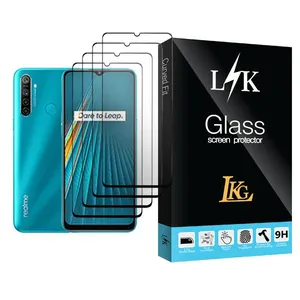 LKG LK Glass MIX004 Screen Protector For Realme 5i Pack Of 4