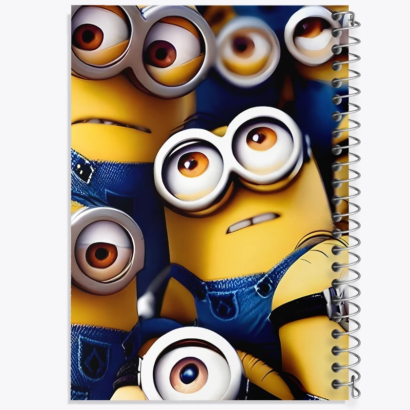 دفتر مشق 100 برگ خندالو طرح مینیون ها (Minions) کد F1358