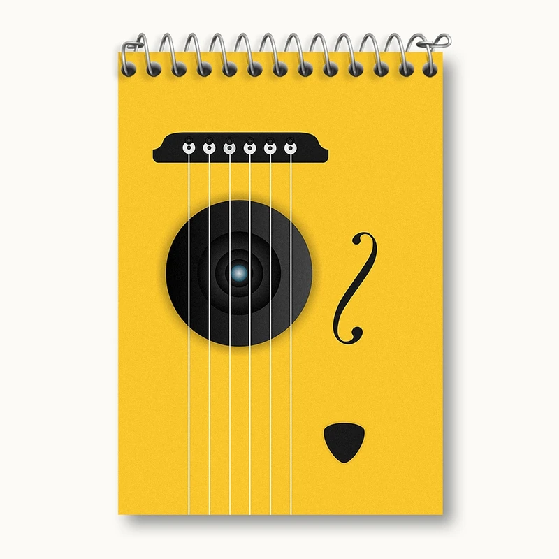 دفتر یادداشت 50 برگ خندالو مدل گیتار کد N1683