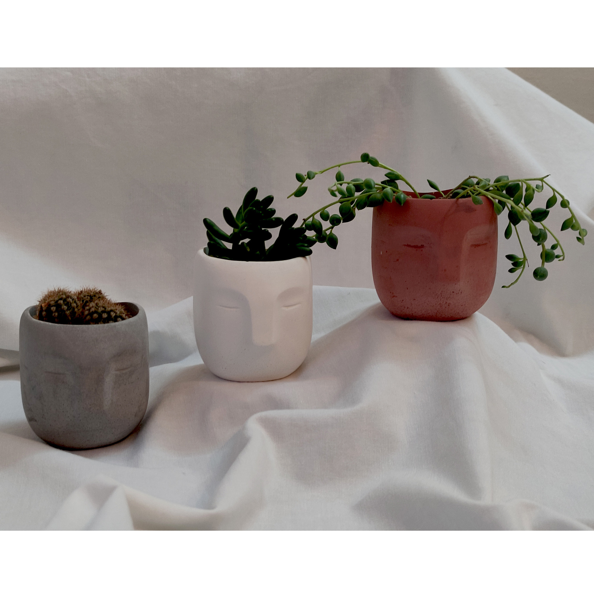 گلدان  مدل مدیتیشن طرح آرامش مجموعه 3 عددی