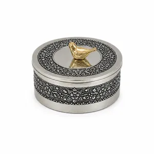 قندان مسی مدل قلم زنی کد ZH356.11