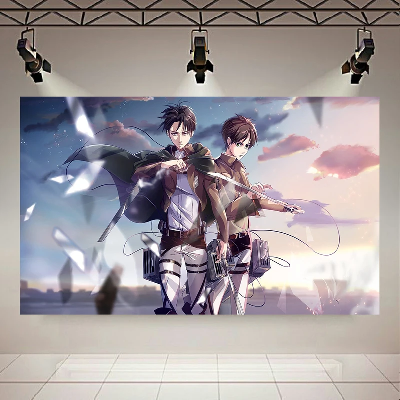 تابلو بوم طرح انیمه مدل Attack on Titan کد AR2103
