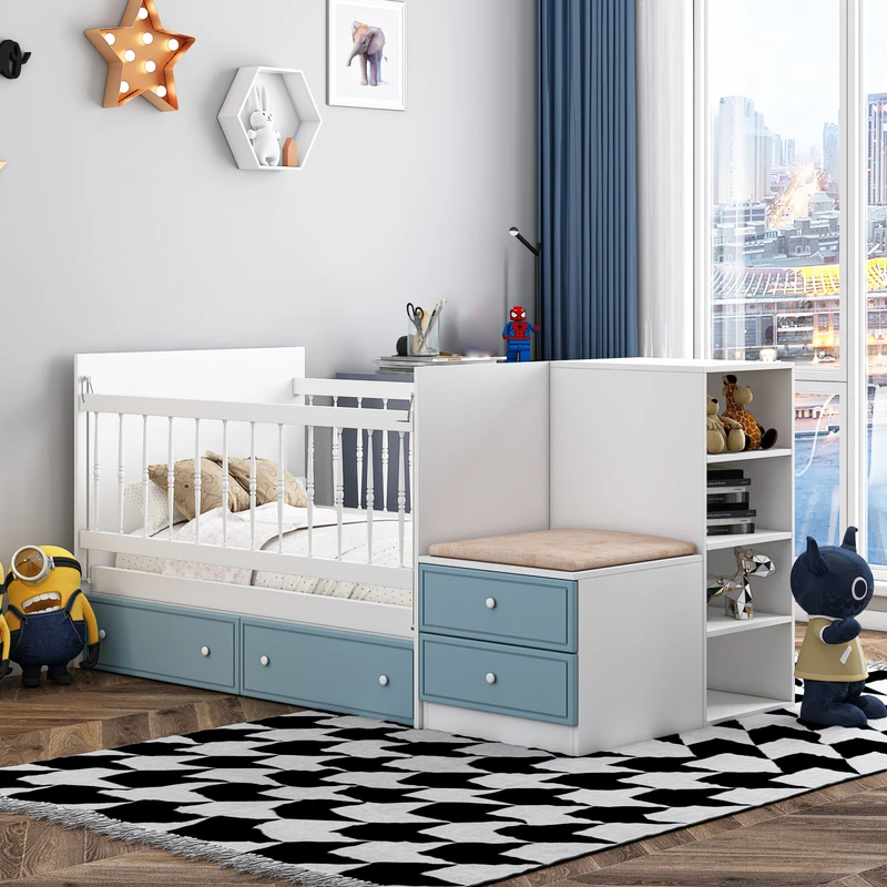 تختخواب کودک اعیان مدل FH827 سایز 130 × 70