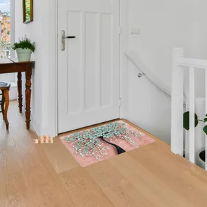 پادری مدل سه لایه رویه مخمل طرح گل کد S504 سایز 75x45 سانتی متر