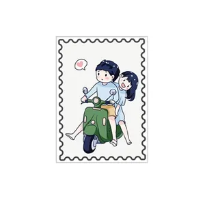 برچسب مدل تمبر فانتزی طرح وسپا مجموعه 10 عددی