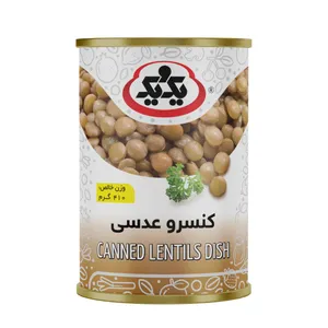 کنسرو خوراک عدسی یک و یک - 410 گرم