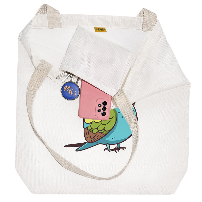 ساک خرید خندالو مدل مرغ عشق کد H1607