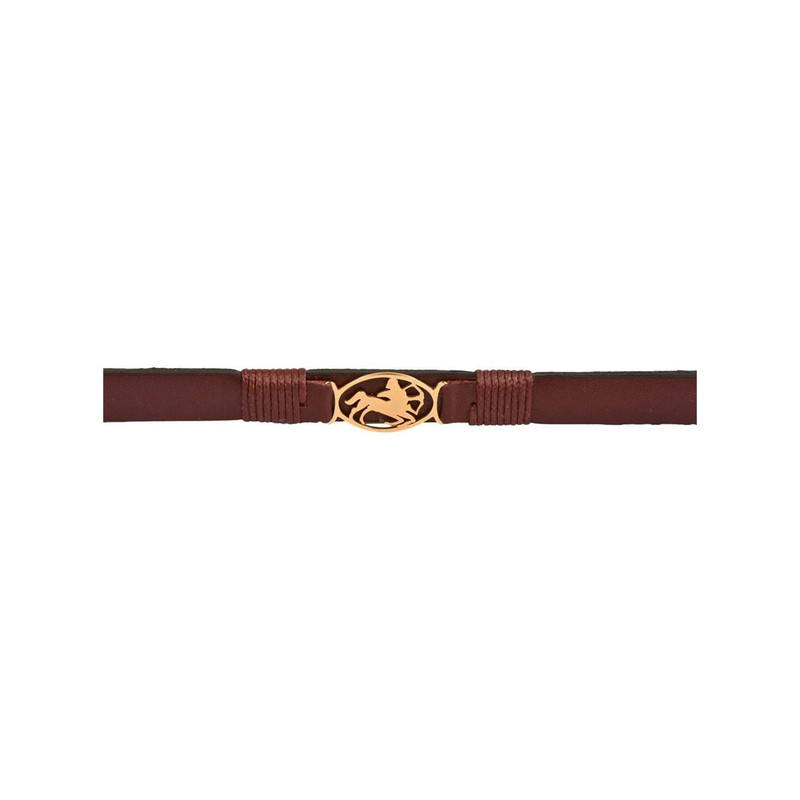 دستبند زنانه پارینه چرم طرح تولد آذر مدل BR1500104