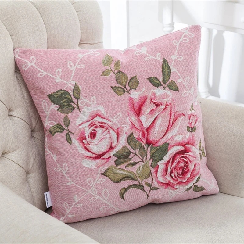 کاور کوسن انگلیش هوم مدل Twin Roses سایز 45x45 سانتی متر