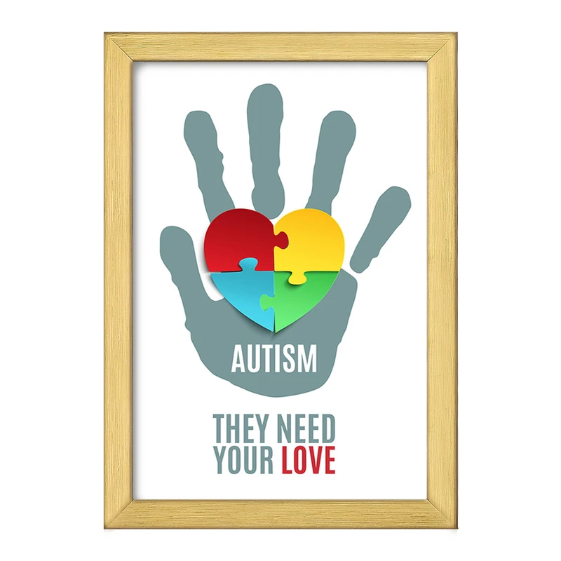 تابلو خندالو طرح اتیسم Autism کد 26745