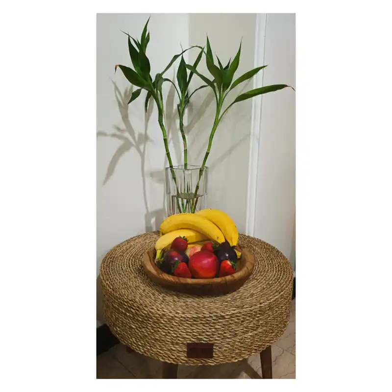 ظرف سرو چوبی مدل گرد