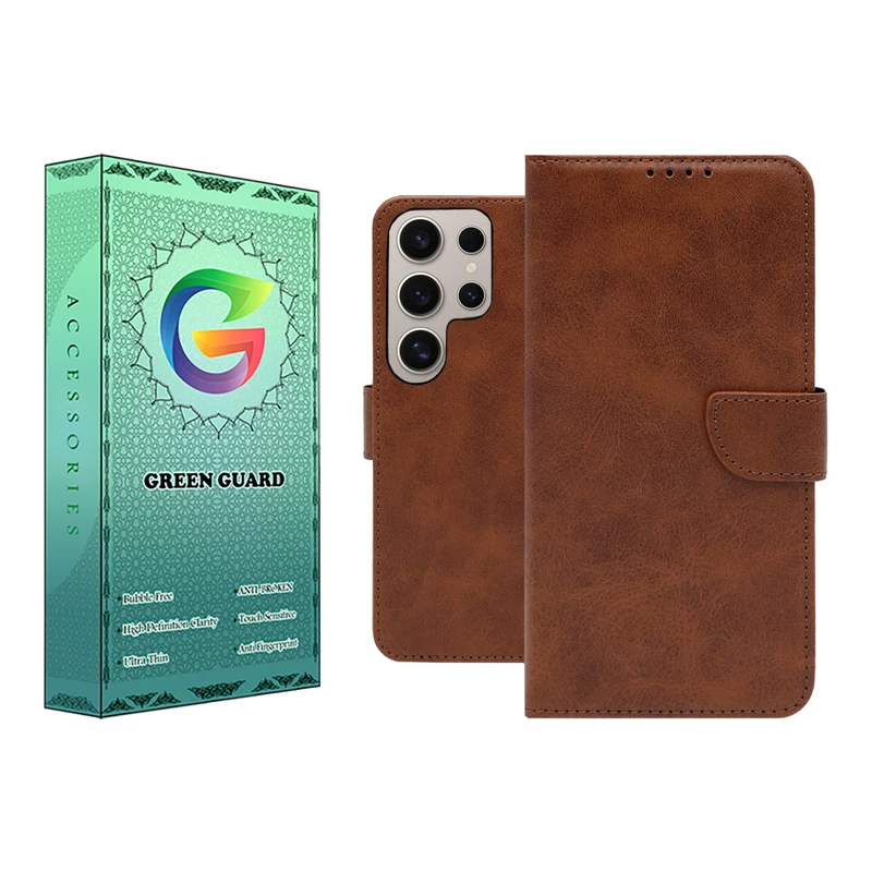 کیف کلاسوری گرین گارد مدل چرمی مگنتی کد GB01 مناسب برای گوشی موبایل سامسونگ Galaxy S24 Ultra