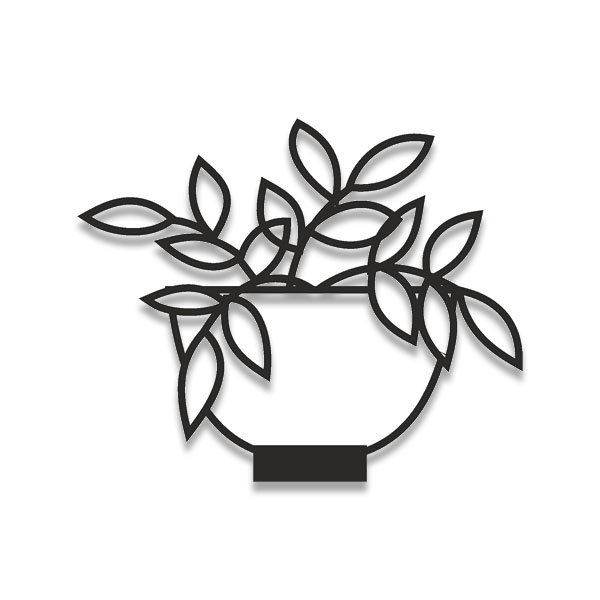 دیوارکوب طرح گلدان کد100