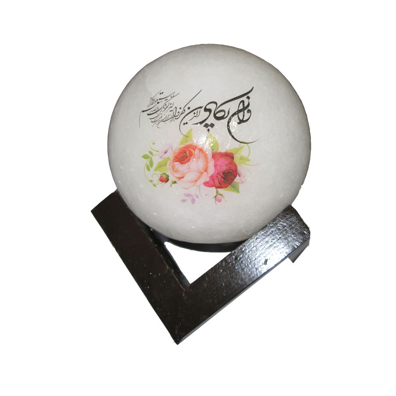 آباژور سنگ نمک مدل گوی طرح وان یکاد