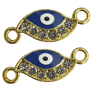 آویز دستبند مدل چشم و نظر نگین دار AD423 مجموعه 2 عددی
