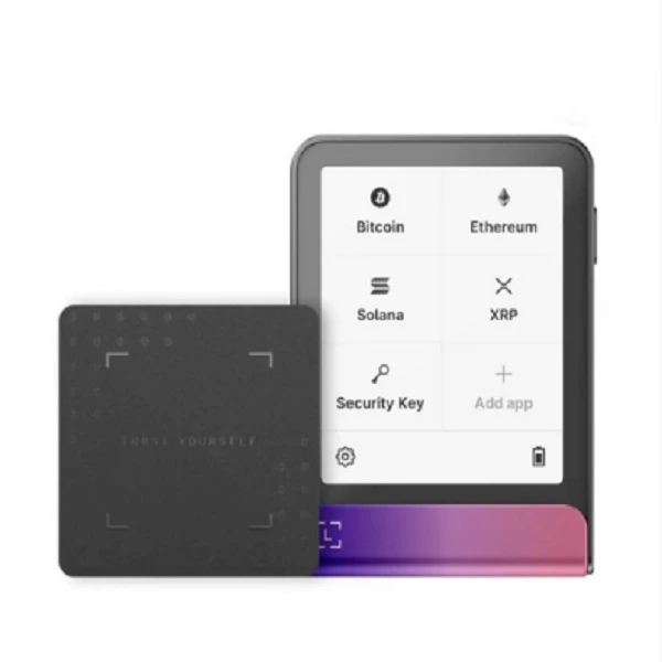 کیف پول سخت افزاری لجر مدل فلکس طرح Crimson Magenta به همراه کلید ریکاوری