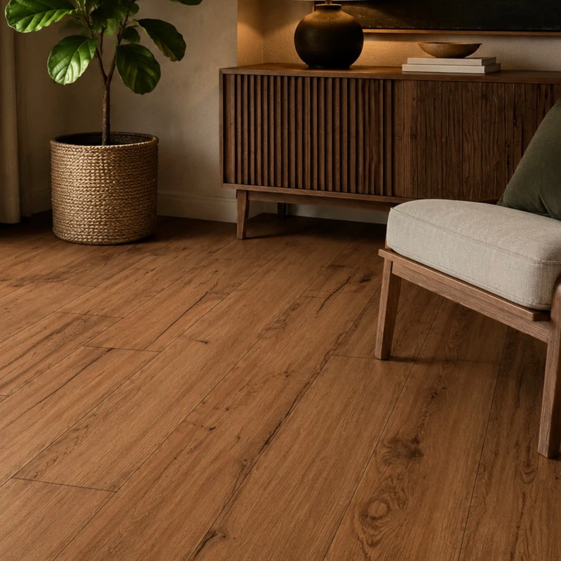 کفپوش مدل PVC طرح Rustic Walnut