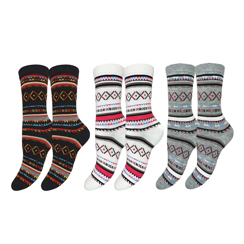 جوراب ساق بلند زنانه مدل سنتی کد 2103  بسته 3 عددی