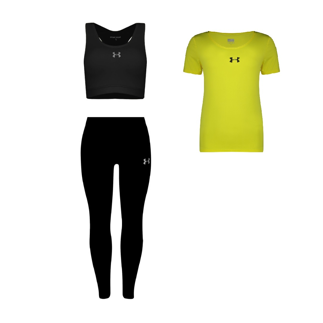 ست 3 تکه لباس ورزشی زنانه مدل 2801-71