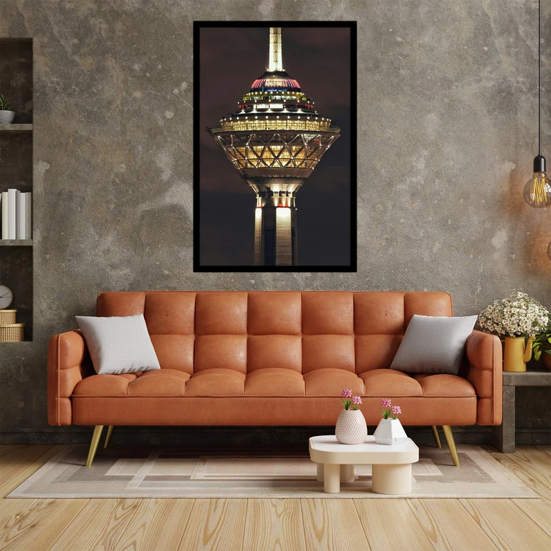 تابلو بکلیت طرح منظره شهری تهران  برج میلاد مدل  B-bu2641