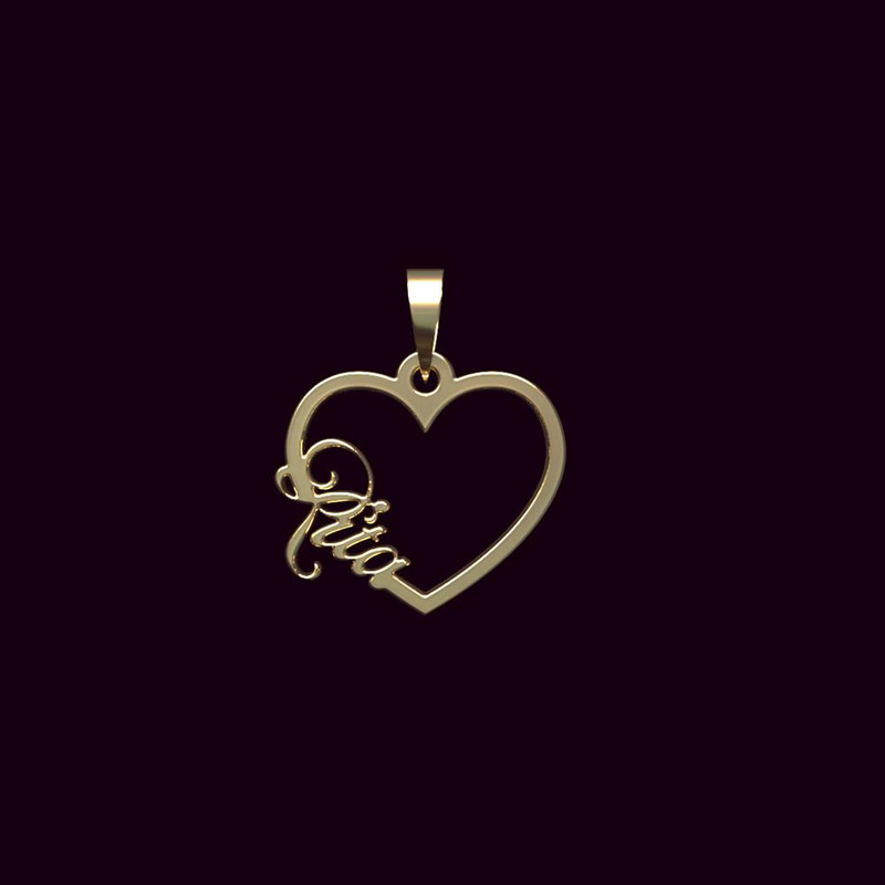 آویز گردنبند طلا 18 عیار زنانه مدوپد مدل اسم ریتا rita کد PB1-10412