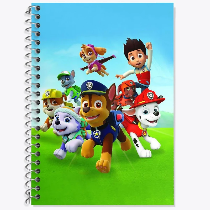 دفتر زبان 50 برگ خندالو مدل سه خط طرح سگ های نگهبان Paw Patrol کد 12585