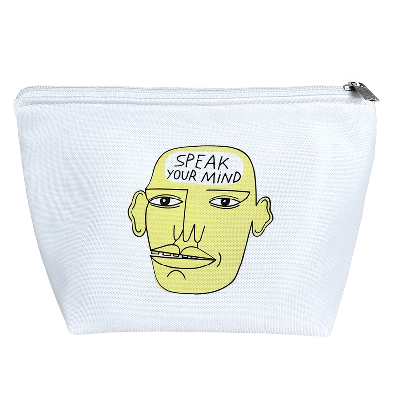 کیف لوازم آرایش دخترانه خندالو مدل با خودت حرف بزن کد 9053