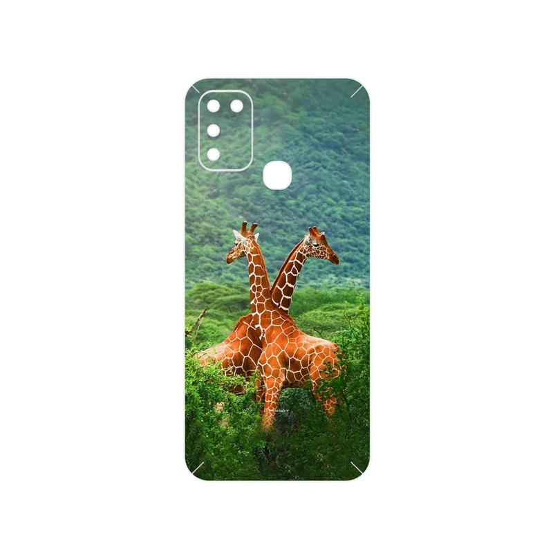 برچسب پوششی ماهوت مدل Giraffe مناسب برای گوشی موبایل اینفینیکس Hot 10 Play