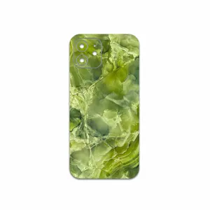 MAHOOT Green Crystal Marble Cover Sticker for Apple iPhone 12