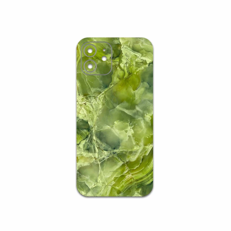 برچسب پوششی ماهوت مدل Green Crystal Marble مناسب برای گوشی موبایل اپل iPhone 12