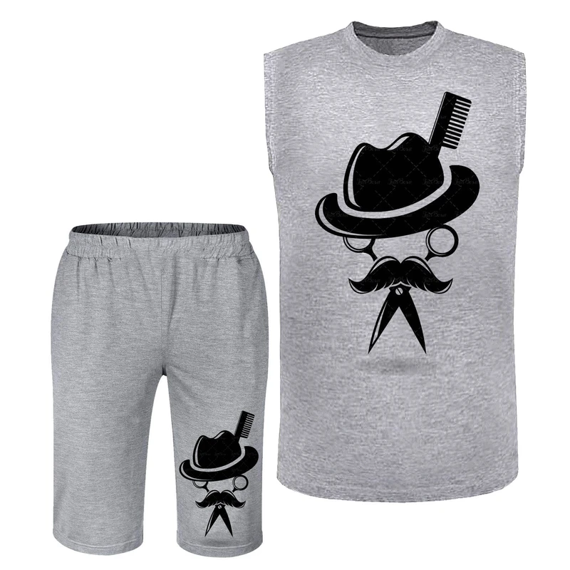 ست تاپ و شلوارک راحتی مردانه مدل ارایشگر