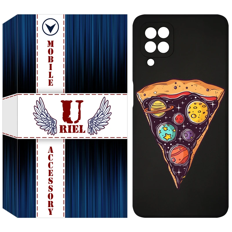 کاور یوریل مدل KSH کد 100 طرح پیتزای کهکشانی مناسب برای گوشی موبایل سامسونگ Galaxy A22 4G / M32 4G / M22 4G