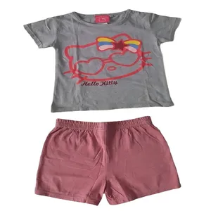 ست تی شرت و شلوارک دخترانه مدل کیتی