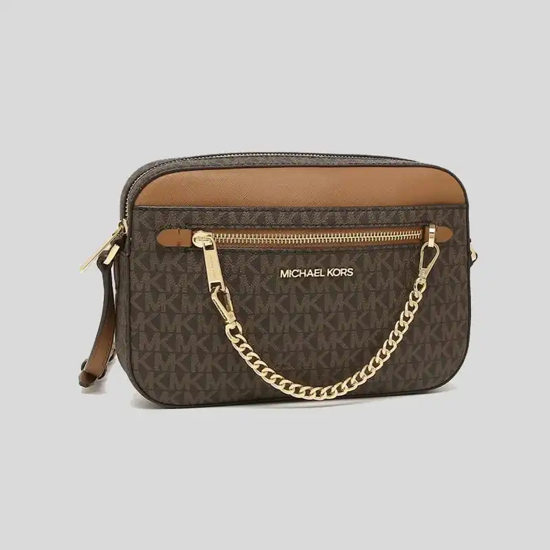کیف دوشی زنانه مایکل کورس مدل Jet Set Large Logo Crossbody