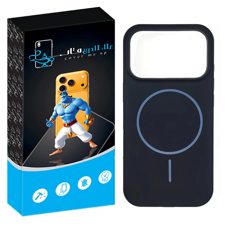 کاور علاالدین قاب مدل سیلیکونی پاک کنی مگ سیف دار مناسب برای گوشی موبایل اپل iPhone 17 Pro Max