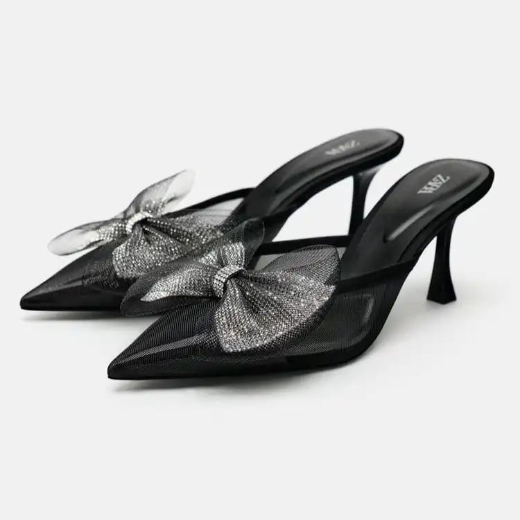 کفش زنانه مدل MULES WITH TULLE BOW-2810210