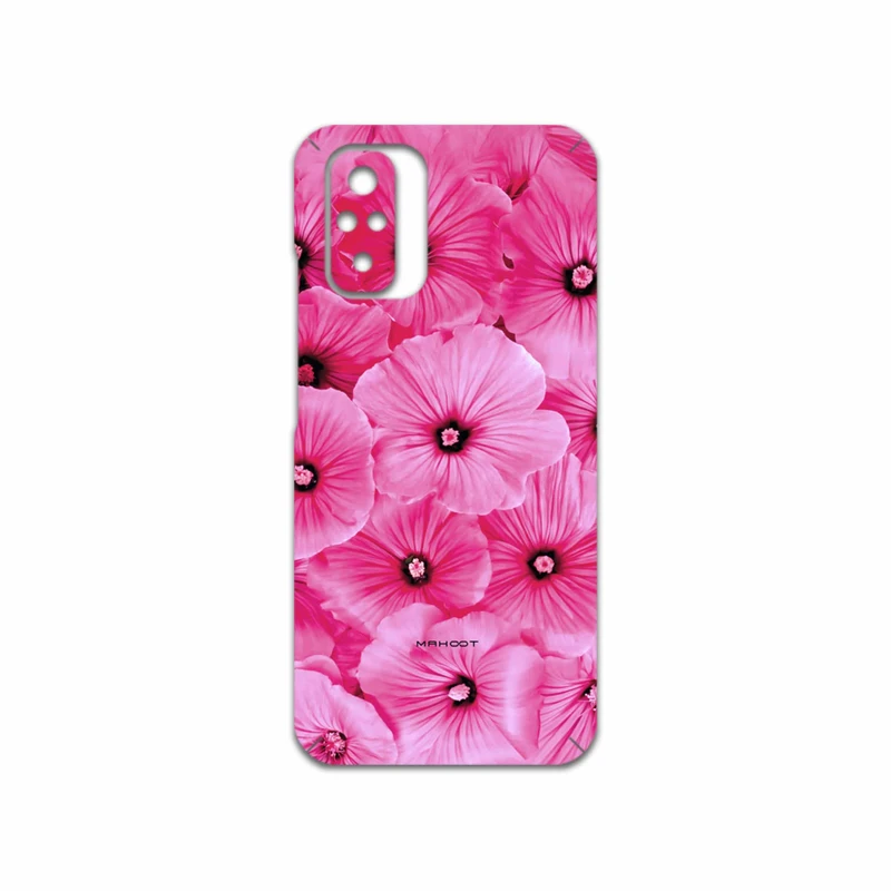 برچسب پوششی ماهوت مدل Pink-Flower مناسب برای گوشی موبایل شیائومی Redmi Note 10s