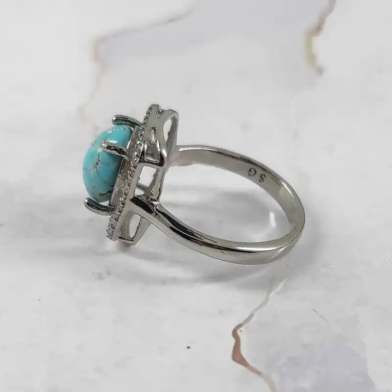 انگشتر نقره زنانه سلین کالا مدل فیروزه کد 27