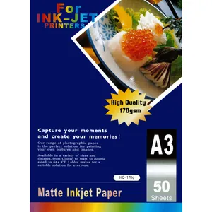 کاغذ چاپ عکس مات کوتد مدل 170GSM سایز A3 بسته 50 عددی