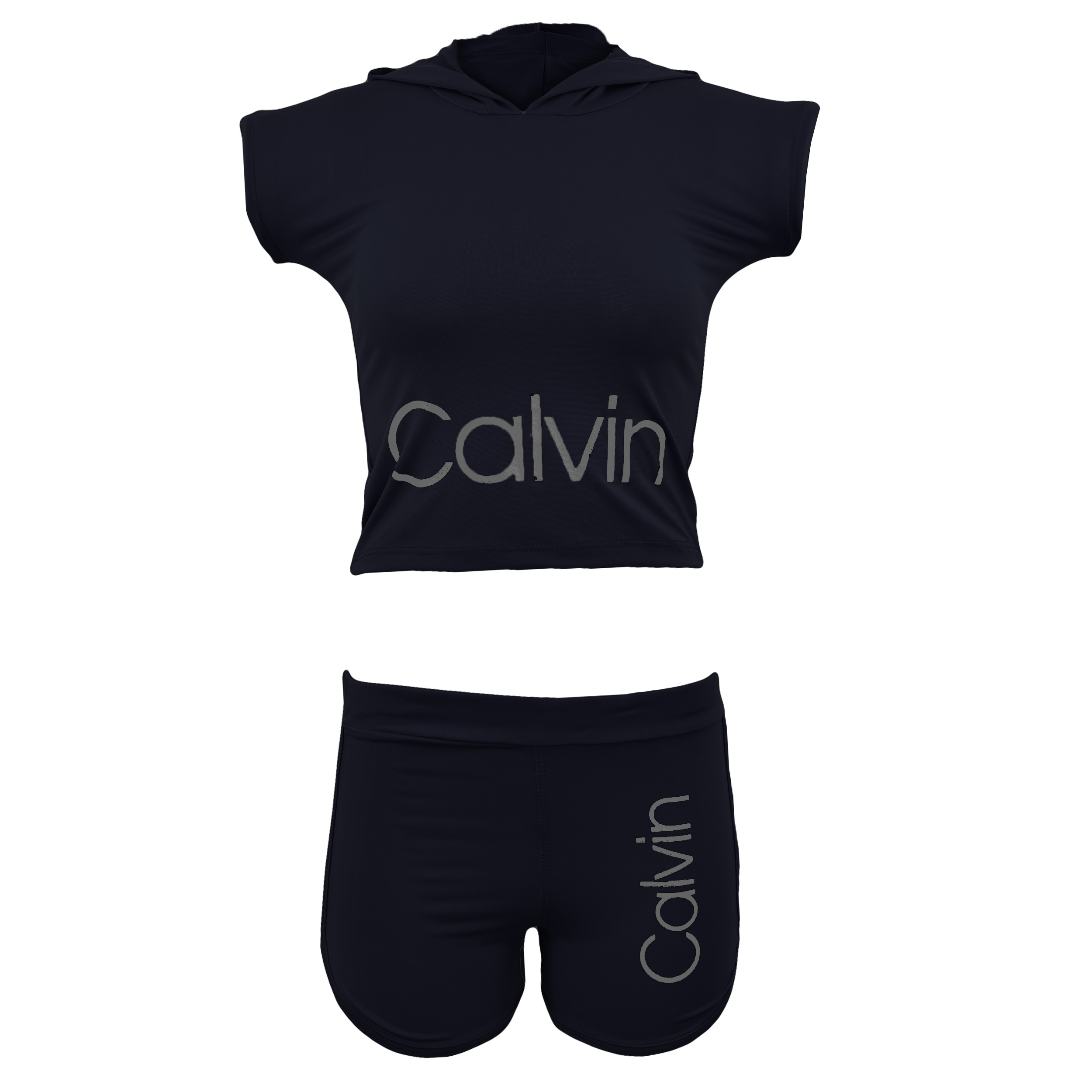 ست نیم تنه و شلوارک ورزشی زنانه کد CN-SO