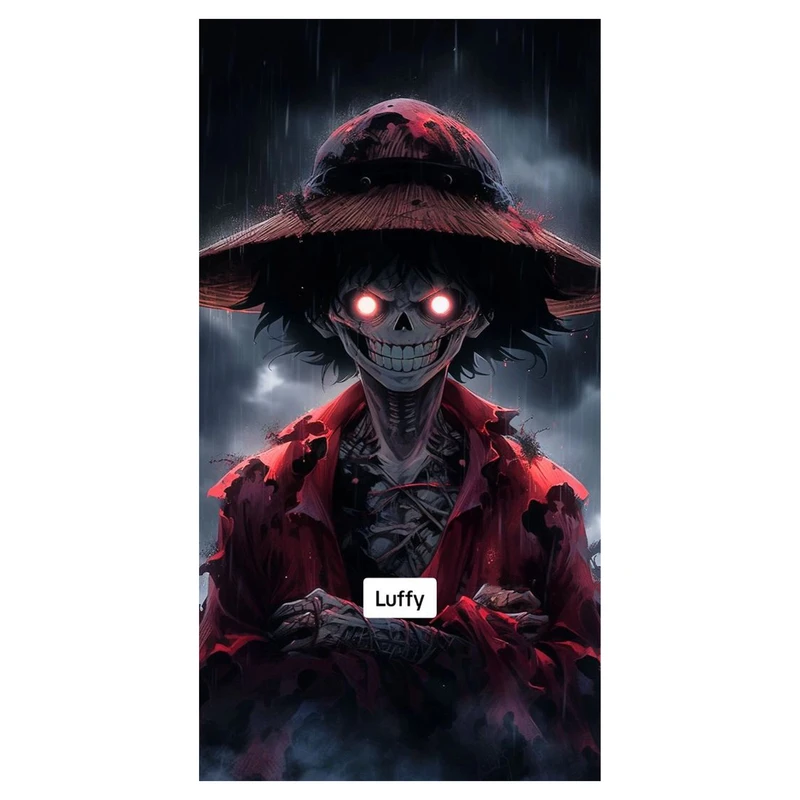 استیکر لپ تاپ و موبایل مدل انیمه طرح مانکی دی لوفی کد 193