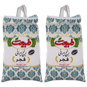 برنج فجر ایرانی طبیعت - 5 کیلوگرم بسته 2 عددی