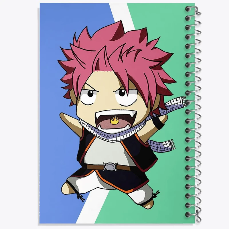 دفتر مشق 50 برگ خندالو مدل ناتسو انیمه فری تیل Fairy Tail کد 16501