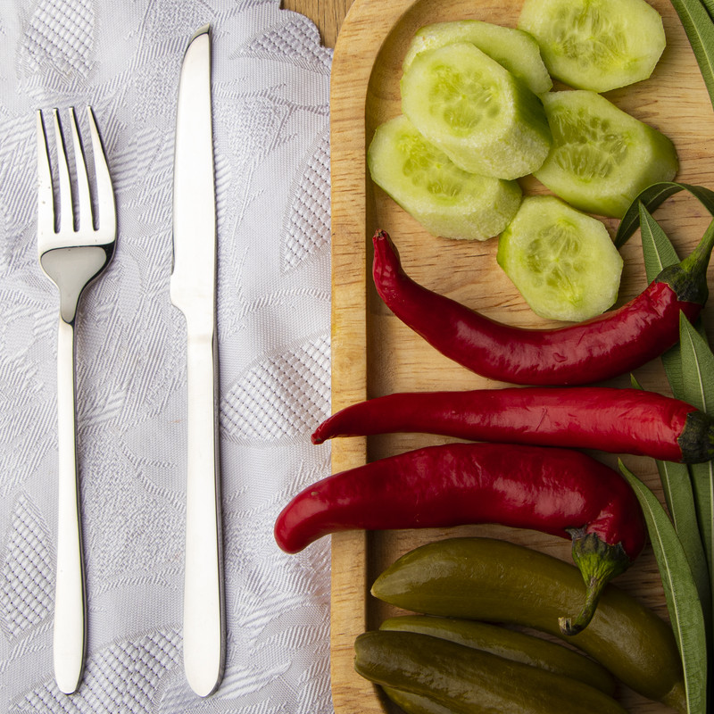 کارد و چنگال میوه خوری 12پارچه مدل دونا