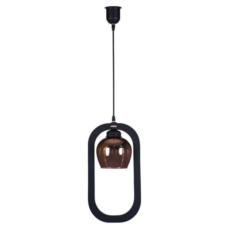 آویز سقفی چوبین مدل تک شعله کد 473/1