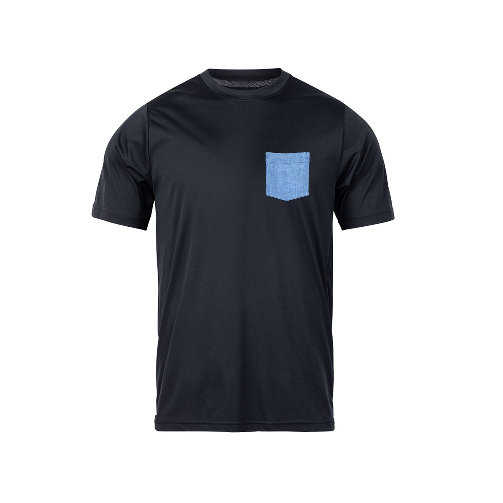 تی شرت آستین کوتاه مردانه رانژ مدل جیب دار 23RA03 – 004 رنگ مشکی
