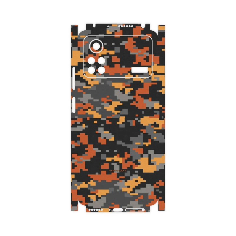 برچسب پوششی ماهوت مدل Army-Autumn-pixel-FullSkin مناسب برای گوشی موبایل شیائومی Poco X4 Pro 5G